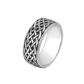 Viking Finger Rings Jewelry Custom Stainless Steel Celtic Knot Hoop Rings for Men