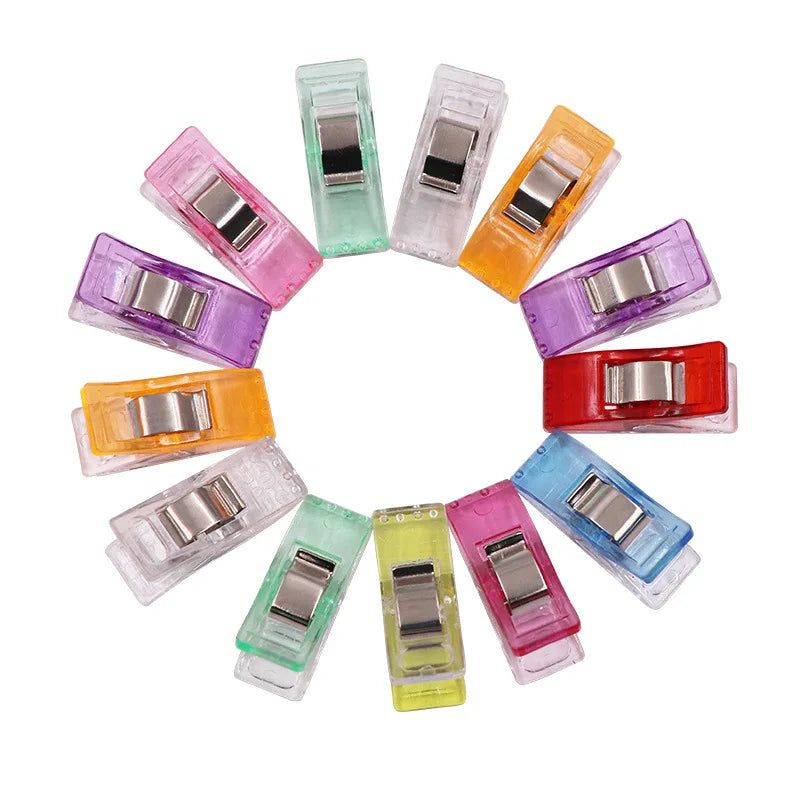 Hot-selling Multipurpose Colorful Crafting Tools Binding Clamp Clips for Crochet Plastic  Sewing Clip
