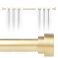 ARODDY Heavy-Duty 18"-144" Extendable Gold Silver Industrial Metal Window Curtain Rod Iron Telescoping Modern Curtain Poles