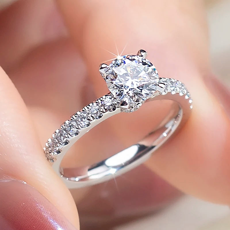 MSR-1243 18k Gold  Diamond Rings Wedding Ring 0.7ct E VVS2 Lab Grown Diamond Jewelry Ring