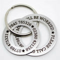Yiwu Aceon Stainless Steel Factory Custom Blank Metal Dog Tag With Split Ring Stamping Hollow Circle Washer Dog Tag