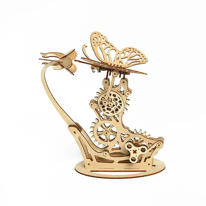 New Mechanical butterfly Puzzle Game DIY Educational Toy Iq Puzzle 3d