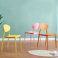 Sleek Nordic Plastic Backrest Stool for Modern Interiors Stylish Plastic Backrest Stool for Chic Nordic Home D��cor