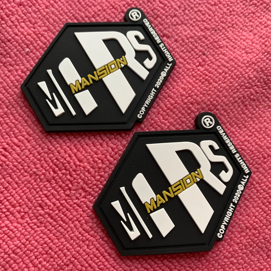 Custom Letters Design Rubber Patchirregular Shape PVC Rubber Label for Garment