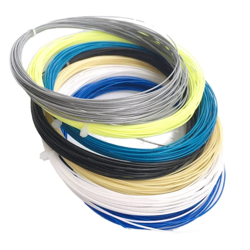 Customized Color 200m Tennis Racket Strings Reel Durable Nylon and Polyester Material