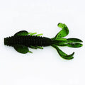 TAKEDO PR01 4.5inch 11.4cm  Multi-Tailed Fish Craw Lure Screw Musky Worm Saltwater Fishing Soft Plastic Perch Bait Fishing Lures