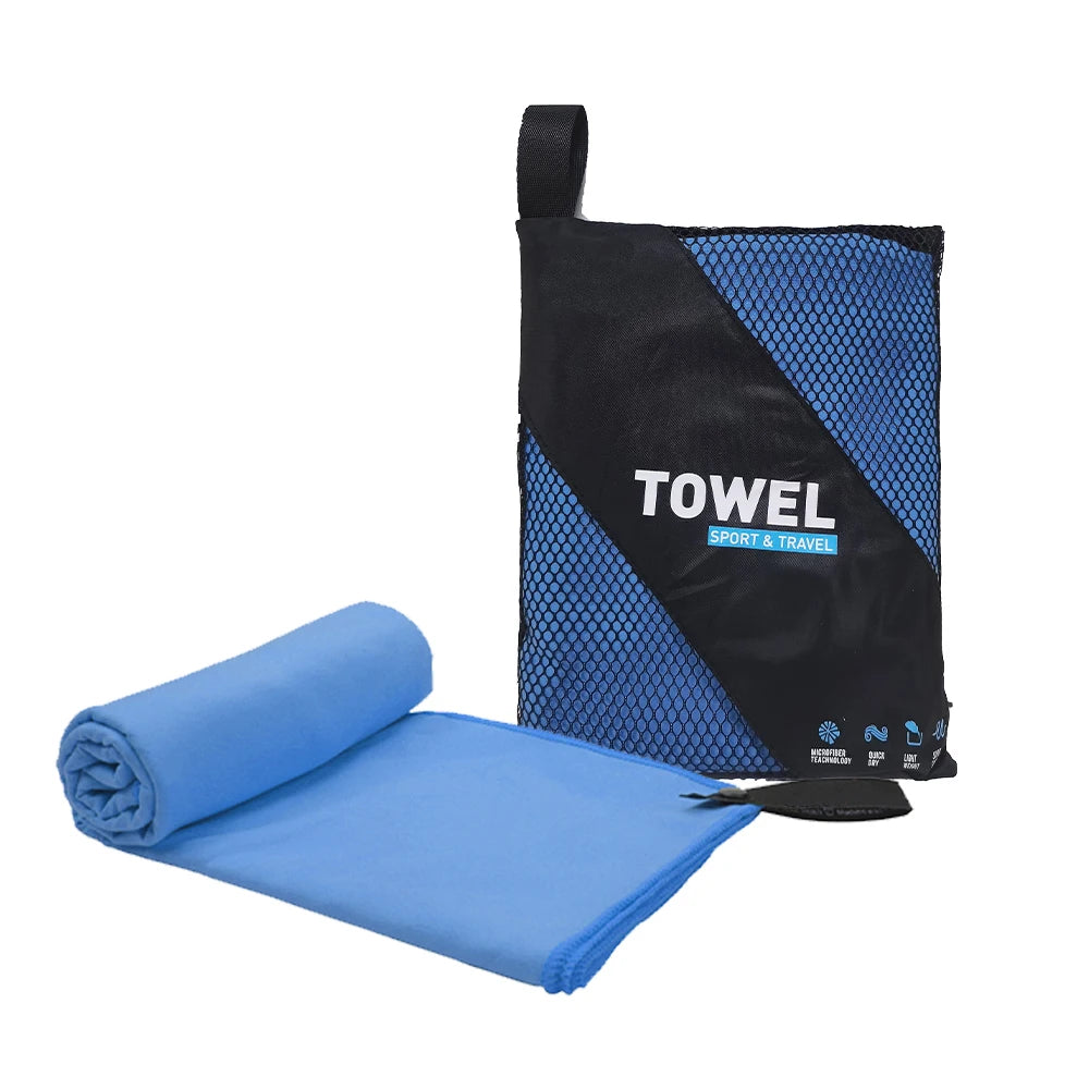 Microfiber Large Portable Beach Towel Quick Dry Sand Free Beach Towel With Beach Bag