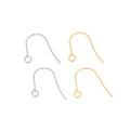 100pcs Fashion Stainless Steel Gold Color Plated Earrings Hook for DIY Jewelry Materials Makings Wholesale Bulk