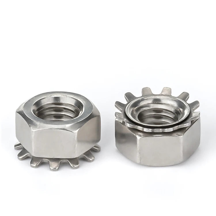 Stainless Steel Hex Toothed K Lock Kep Nuts