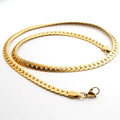 Crypto Embossed Cuban Chain Vacuum Plated Gold Stainless Steel Jewelry Necklace Men's Fashion Accessory Niche Design