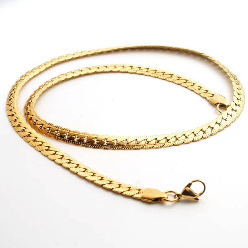 Crypto Embossed Cuban Chain Vacuum Plated Gold Stainless Steel Jewelry Necklace Men's Fashion Accessory Niche Design