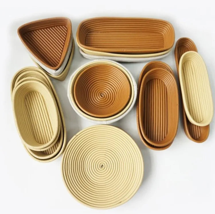 Food Grade Custom Size 20*8 cm PP Rattan Fermentation Basket Bread Proofing Basket