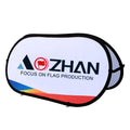 Aozhan High Quality Golf Ball Portable Outdoor Display Horizontal Pop up Banner Pop Out a Frame Stand Beach Flag