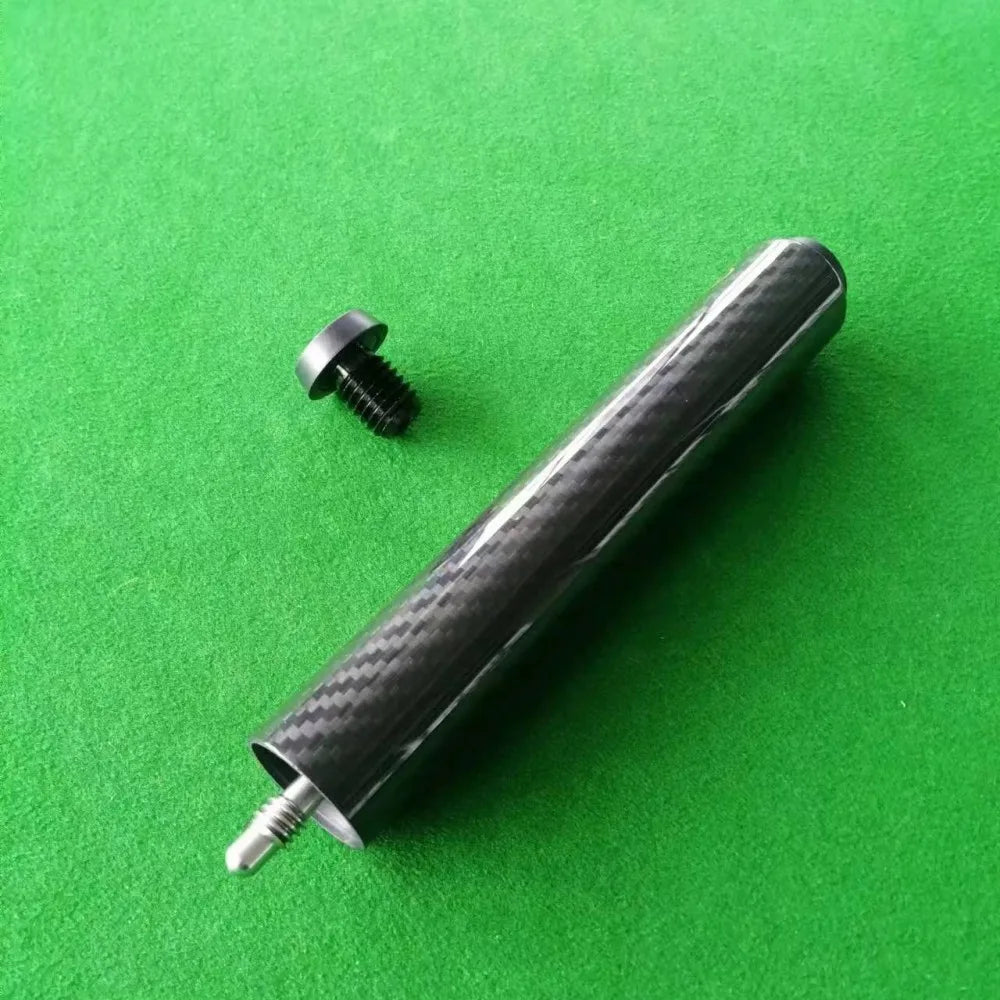 Factory Full Carbon Fiber 3K Twill Glossy Billiard Pool Cue Extender Rod Lengthen Pole Elongated Stick Quick Joint Customize
