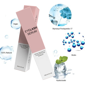 OEM Custom Organic Natural Lashes Conditioner Keratin Fluid Serum for Eye Lash Serum Eyelash Growth Treatments Vegan Oil Free