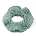 Wholesale Luxury Ponytail Holders Accessories Korean Women Solid Color Pleated Scrunchies for Hair