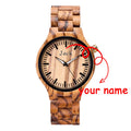 China Wholesale Fashion Watch Dropshipping Zebra Wood Watch with Japan Quartz Movment