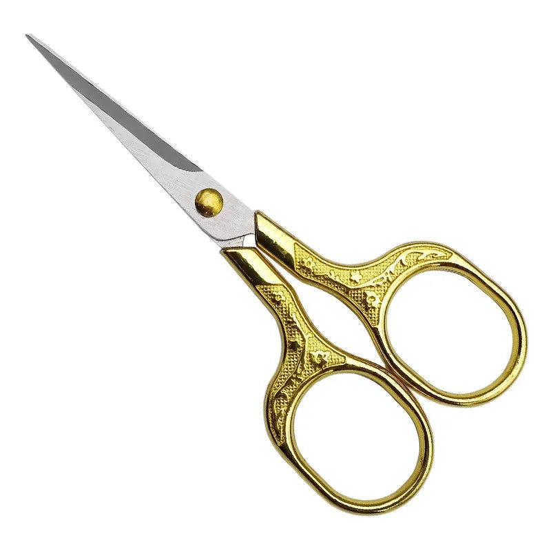 Handmade Retro Plum Blossom Embroidery Scissors Smooth Stainless Steel DIY Sharp for Household Office Tea Bag Window Flower