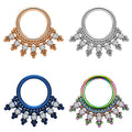Wholesale ASTM F136 Titanium 16G Segment Hinged Septum Clicker Nose Ring Ear Tragus Cartilage Helix Daith Piercing Body Jewelry