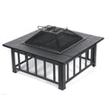 Wholesale Custom Square Firepit Portable Outdoor Garden Patio Metal Cast Steel Wood Burning for Camping