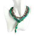 Natural turquoise spiny oyster Two strands of handmade necklaces