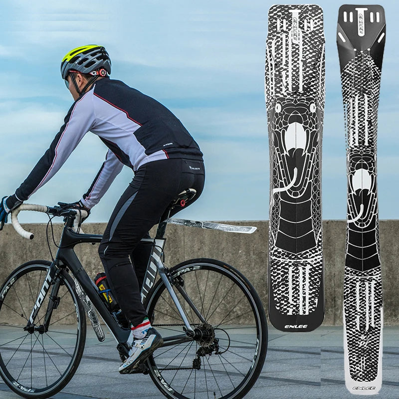 ENLEE Latest Bicycle Front Rear Fender Set Road Saddle Cycle Mudguard Quick Release Bike