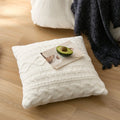 Wy Super Soft White Polyester Knitted Throw Pillow for Sleeping  Warm and Comfortable High Quality