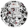 50pcs Jesus Phrase Goth Bible Verse Stickers for Water Bottle Laptop Phone Guitar Luggage Vinyl Waterproof Jesus Phrase Stickers