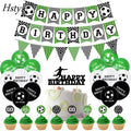 Football Birthday Party Decorations Banners Cupcake Toppers Balloons Qatar World Soccer Cup Theme Soccer Theme Party ST891