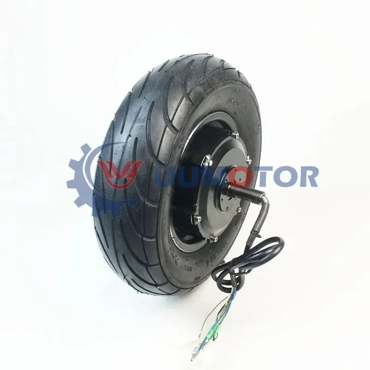 M 10 Inch 500w Road Tire Reversible Single Shaft Brushless Geared Motor for Wheelbarrow