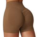 Women's Seamless Running Shorts High Waist Scrunch Back Soft Comfortable Four-Way Stretch Quick Drying Outdoor Workout Summer