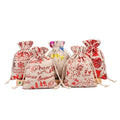 Hot Sale Santa Sack Natural Cotton Canvas Santa Bag Christmas Gift Bag Wholesale with Drawstring