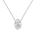 Dylam Classic Design Fine Fashion 925 Sterling Silver Link Chain Solitaire 8A Crushed Iced Out Cut Pendant Jewelry Necklaces