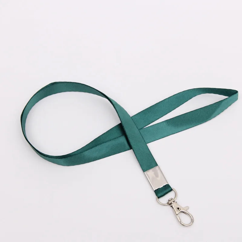 Custom Made Polyester Blank Lanyard Custom Color Logo Business Cell Phone Badge Holder PVC ID Card Holder Lobster Claw Buckle