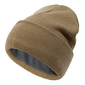 Custom Warm Satin Lined Lining Inside pink Winter Knitted adult Girls Hats Caps