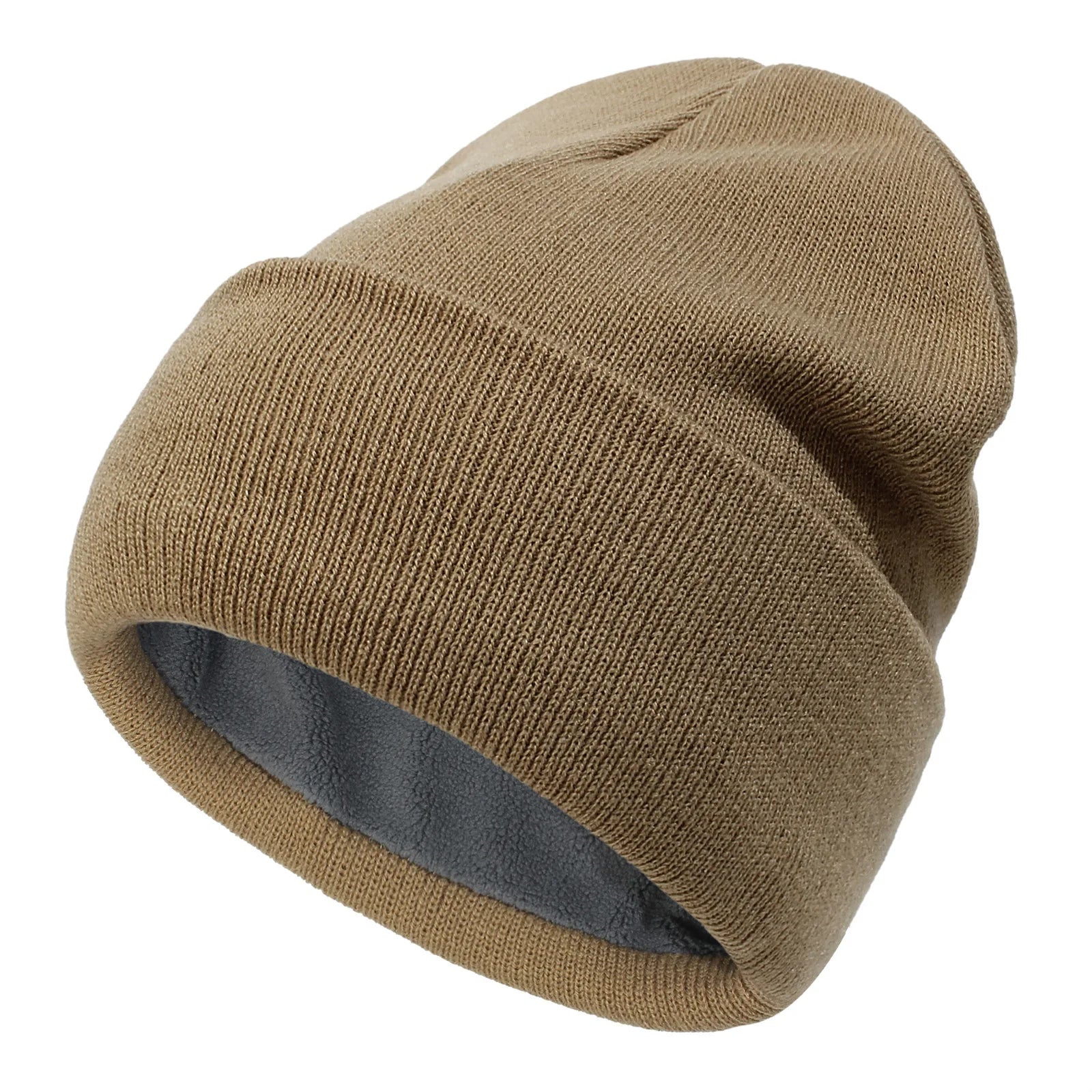 Custom Warm Satin Lined Lining Inside pink Winter Knitted adult Girls Hats Caps