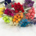 Liviflo Yunnan Dried Red Strawberry Flowers Gomphrena Globosa 50-60cm High-quality 3-5 Year 120g Valentine's Day Floral MegaBDM