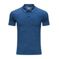 AI-MICH Custom Embroidery Men's Short Sleeve Polo Shirt Muscle Fit Office Uniform with US Assn Work for Promotional Purposes