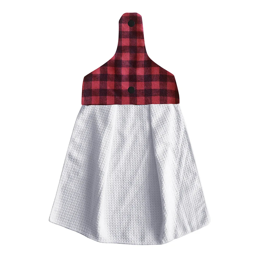 Dress Shape Sublimation Blank Diy Photo Print Waffle Kitchen Towels for Dish Clean and Hand Drying