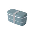 1.76L Double Layer Biodegradable Plastic Lunch Box Compostable Eco-friendly Food Container Bento for Kids