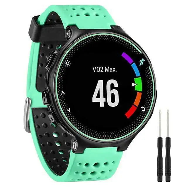 New Arrival Double Color Silicone Watch Band for Garmin Forerunner 735 230 235 620 630 Watch Strap