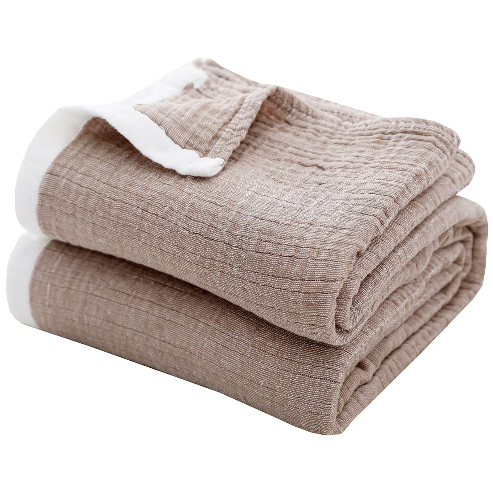 BLX Four-layer Cotton Home Textiles Gauze Summer Cool Quilt Blanket for Home Decor