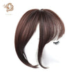 Fujia Extensions Blunt Bangs Neat with Temples Clip on for Women CurledStraightened Euro-american Style Natural Color