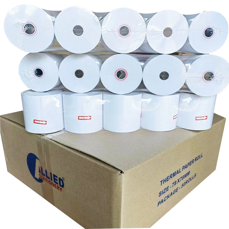 Rollo Papel Termico 80x80 20 Units Thermal Star Till Roll Cashier 80mm Cash Register 57mm Pos Paper Roll