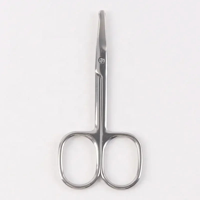 Stainless Steel Beauty Scissors Trim Eyebrows False Eyelashes Nose Hair and Other Cosmetic Tools Easy to Carry Manual