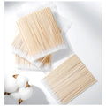 100 Pcs Eco Friendly Make up Remover Q Tip Custom Wooden Handle Mini Fine Point Q Tips Cotton Swab