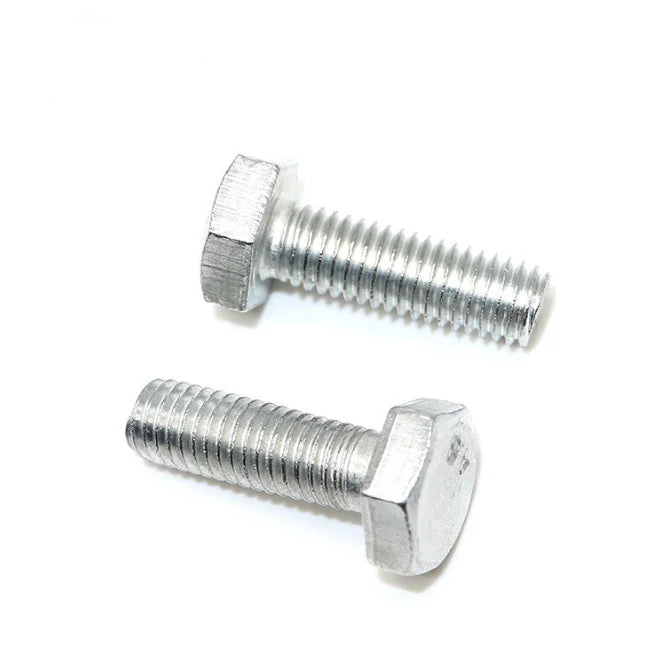 DIN 933 Zinc Plated Steel Grade 4.8 8.810.9 M10X16 Hexagon Head Screw Inch Thread 1/4" 3/8" 5/16"