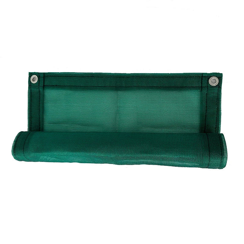 Green Polyethylene Mesh Fabric Tarp with Grommets Outdoor Shade Netting for Factory Dump Truck Woven Rolls by Sukkah Net