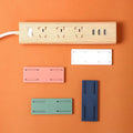 Powerful Traceless Wall Mount Cable Storage Organizer Self-Adhesive Hook Socket with Storage Rack