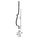 Ornamental Components Elements Wrought Iron Items  for Staircase Railing Handrail Balcony Balustrade Gate Fence Parts